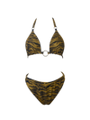 Sinister Tiger Print Bikini Top