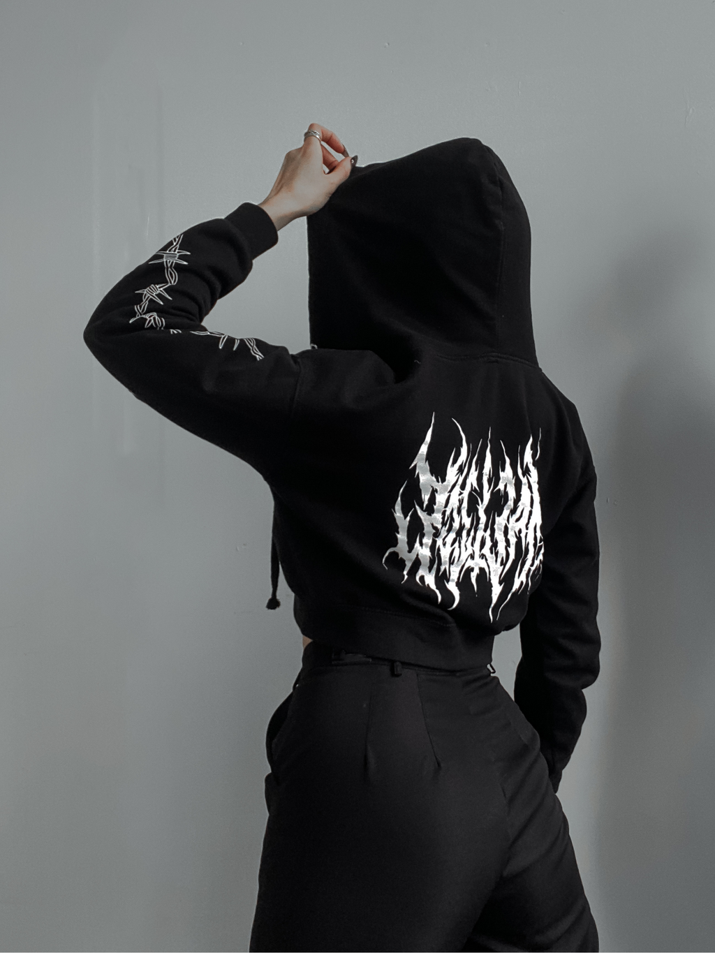 PRE ORDER Spite Cropped Zip Hoody