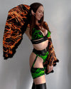 Spark Noir Shrug with Fur Trim