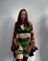 Spark Noir Shrug with Fur Trim