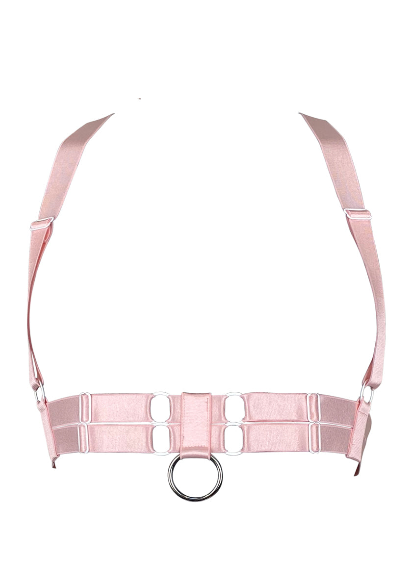 Candy Collection - Pink Chain Lace-Up Bra Top Harness – Unspoken Fashion